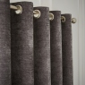 Weighted Selene Eyelet Curtain Grey Pair - Hyperion Interiors