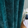 Weighted Selene Eyelet Curtain Teal Pair - Hyperion Interiors