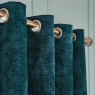 Weighted Selene Eyelet Curtain Teal Pair - Hyperion Interiors
