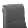 Dining Chair In Faux Leather Dark Grey - Basso