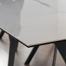 160cm Extending Dining Table In White Ceramic - Teramo