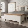 Bedframe White Finish With Oak Top - Hampshire