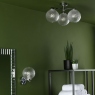 Polished Chrome 3 Light Bathroom Ceiling Light - Aldo