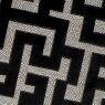 Maze Velvet Black Cushion Small