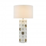 Dotty White Gold Table Lamp
