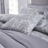 Catherine Lansfield Damask Jaquard Silver Bedding Collection