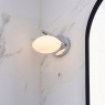 Chrome Bathroom Wall Light - Mod