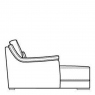 Maxi LHF Chaise Longue Unit In Fabric Or Leather - Arezzo