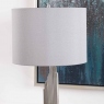 Alara Table Lamp Chrome Grey Shade