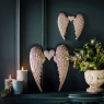 Large - Hanging Angel Wings with Crystal Heart