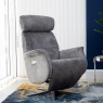 Power Recliner Swivel Chair In Fabric - Copenhagen