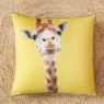 Catherine Lansfield Giraffe Yellow Cushion
