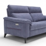 3 Seat 2 Power Recliner Large Sofa In Fabric - Treviso