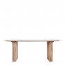 200cm Dining Table with Marble Top - Bombay