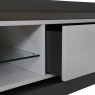 TV Unit With 1 Drawer Top In Oak Matt Lacquered Stucture & Fronts Without LEDS 160cm - Guarda