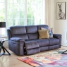 3 Seat 2 Manual Recliner Sofa In Fabric - Tampa