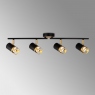 Black & Gold 4 Spotlight Bar Ceiling Light - Spencer