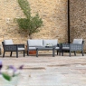 2 Seat Sofa Set In Aluminium And Eco Cobble - Montserrat