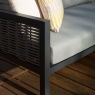 2 Seat Sofa Set In Aluminium And Eco Cobble - Montserrat