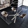 Dining Table In Clear Glass - Cattelan Italia Lancer