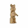 Gold Sculpture - Block Bear