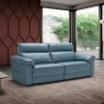 3 Seat Sofa In Leather - Fiorano