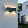 Grey LED Outdoor Wall Light - Mime