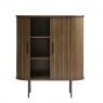 Tall Cabinet In Smoked Oak Finish - Eden