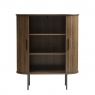 Tall Cabinet In Smoked Oak Finish - Eden