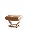 Chair & Footstool With Classic Base In Leather - Stressless David