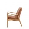 Chair In Leather Brown - Theo