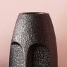 Black Textured Face Vase - Rapa Nui
