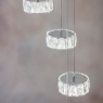 Silver 16 Light Pendant - Diamond