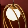 Brushed Gold 3 Light Multi Pendant - Hoops