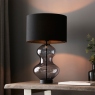 Black Glass Touch Table Lamp - Contour