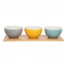 Set of 3 Inga Dip Bowls with Platter - Catherine Lansfield