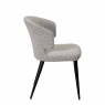 Dining Chair In Grey Boucle - Mia