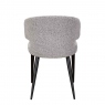 Dining Chair In Grey Boucle - Mia