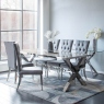 Dining Chair In Grey Velvet - Mirage