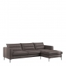 3 Seat RHF Chaise Sofa In Leather - Scotsdale