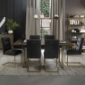 6-8 Seat Extending Dining Table & 4 Cantilever Chairs - Samson