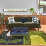 Medium Sofa In Fabric - Orla Kiely Larch