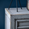 2 Door Cabinet In Grey Antique Lacquer - Nimbo