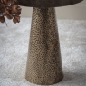 Side Table In Rustic Antique Gold - Carmel