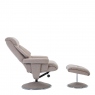 Swivel Chair & Stool In Fabric - Orion