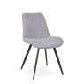Dining Chair In Dark Grey Fabric - Bianco