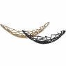 Large Gold Oval Bowl - Twig