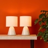 Ceramic Table Lamp Twin Pack - Dotty