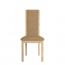 High Back Dining Chair Taupe PU - Arden