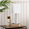 White Table Lamp - Crystal